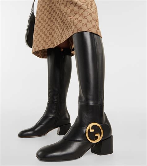 fake gucci logo boots|gucci boots knee high.